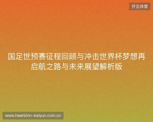 国足世预赛征程回顾与冲击世界杯梦想再启航之路与未来展望解析版